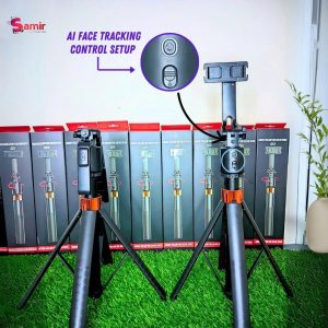Q13 Selfie Stick Tripod with Wireless Remote & Smart AI Tracking